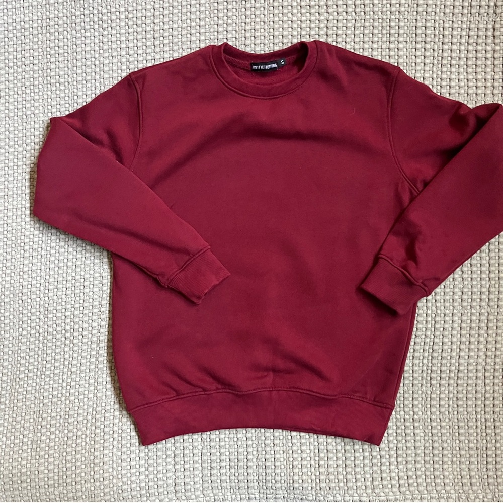 PrettyLittleThing  Deep Red Crewneck Sweater